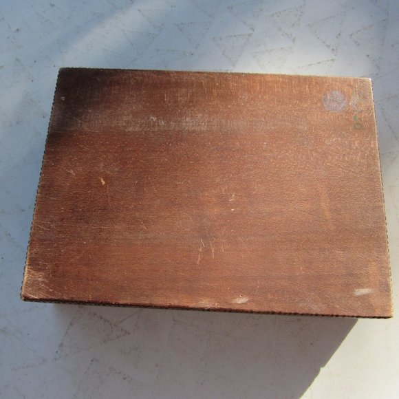 Antique Carved Wooden Box - Picture 4 of 5